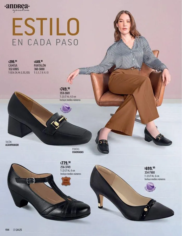 Catálogo de ANDREA - CALZADO DAMA 26 de agosto al 25 de enero 2025 - Pagina 104