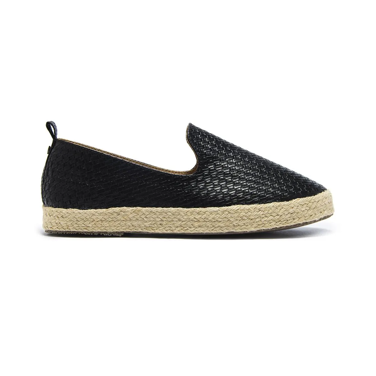 MOCASÍN SUELA CORRIDA YUTE CAPA DE OZONO PARA HOMBRE ESTILO 635502 NEGRO