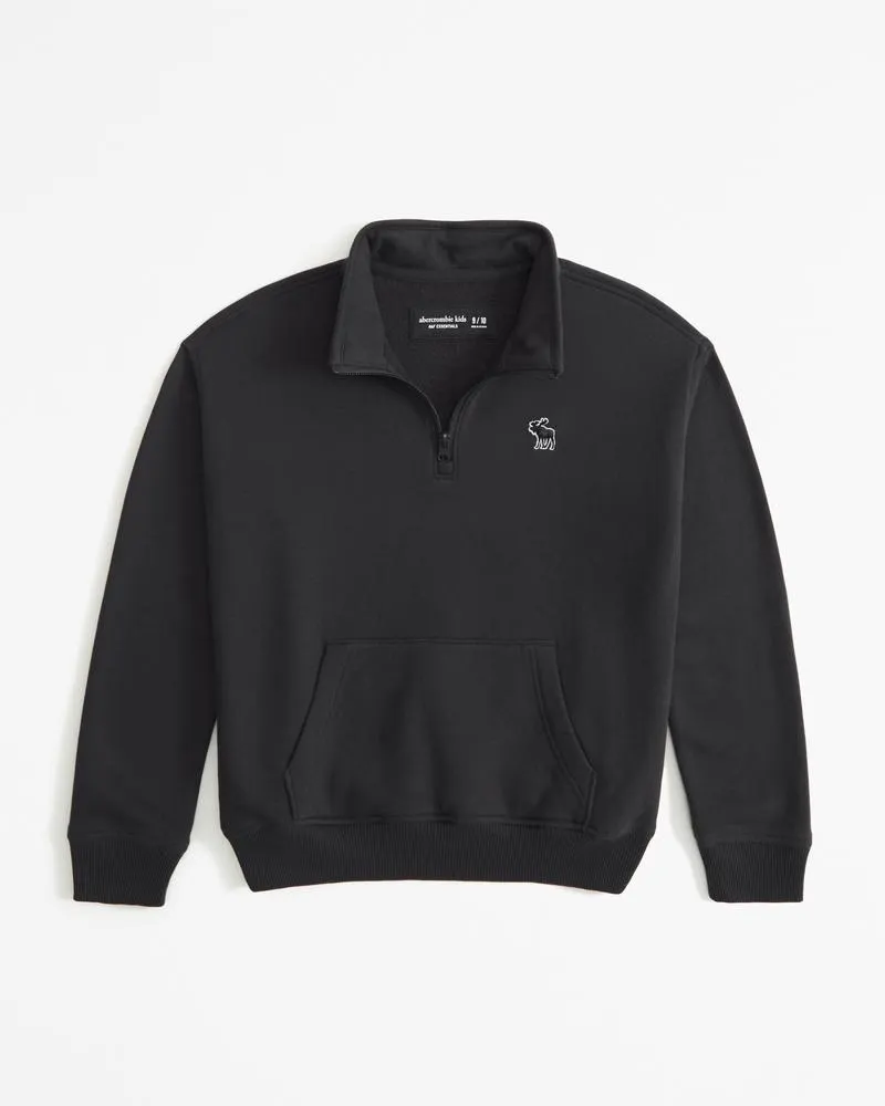essential icon quarter-zip sweatshirt