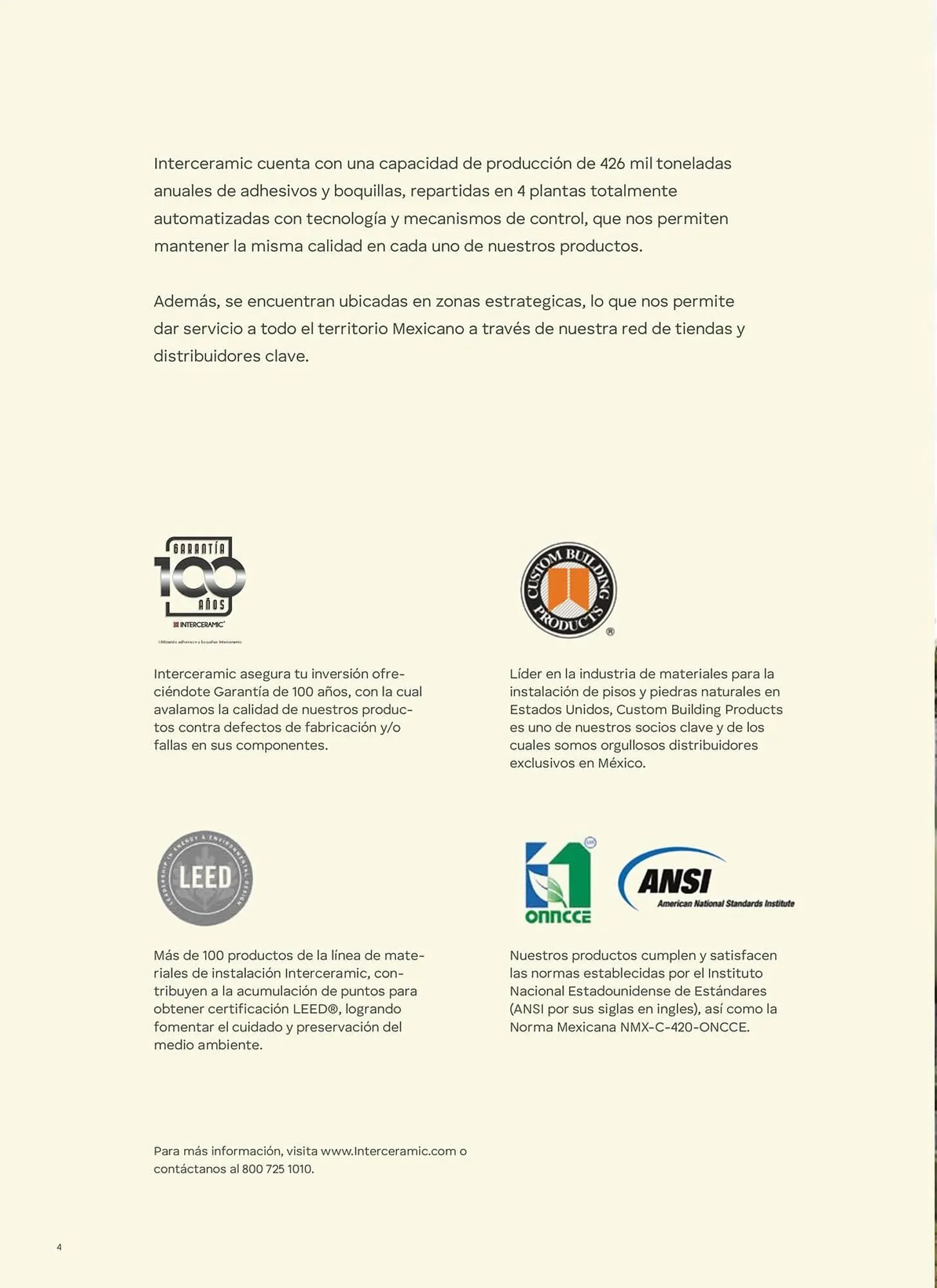 Catálogo de Catálogo Interceramic 3 de octubre al 3 de octubre 2026 - Pagina 4