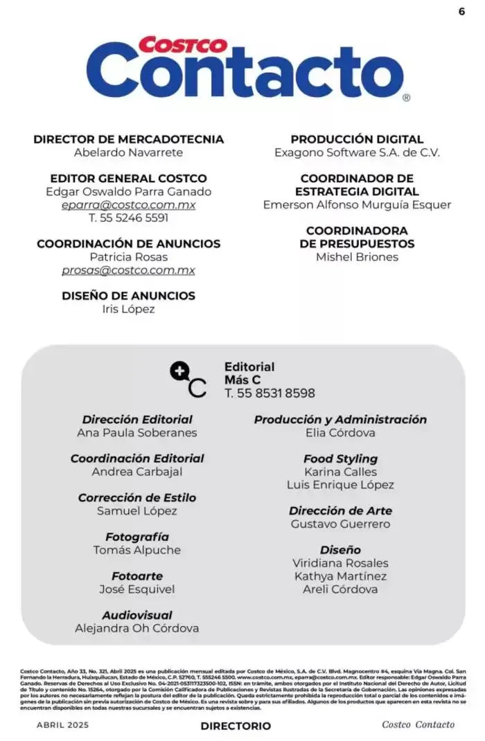 Catálogo de Catálogo Costco 1 de abril al 30 de abril 2025 - Pagina 6