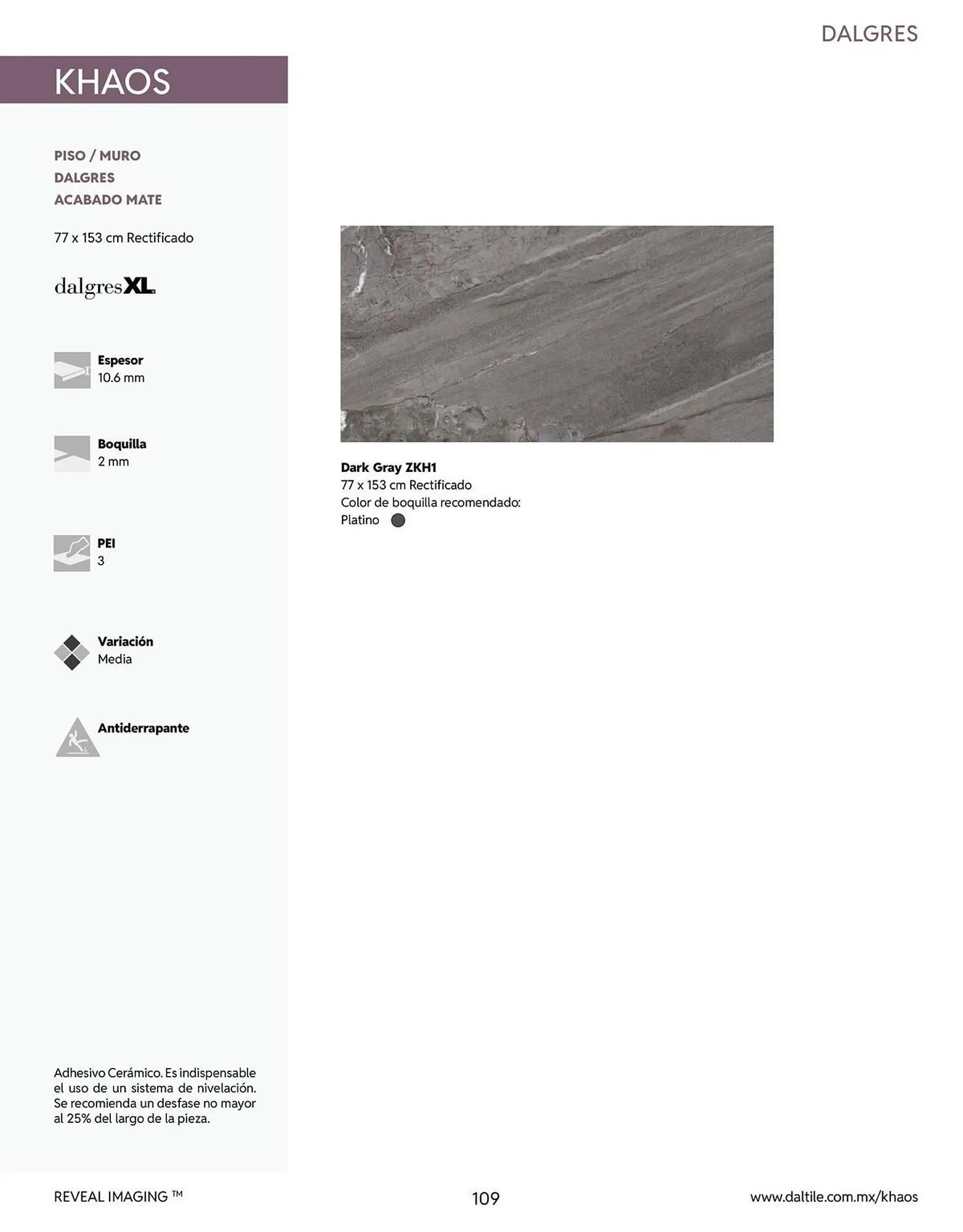 Catálogo de Catálogo Daltile 13 de enero al 31 de diciembre 2026 - Pagina 109