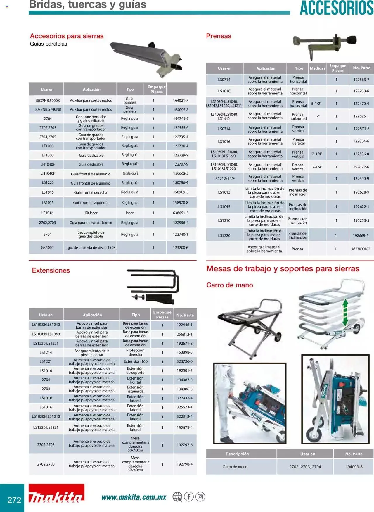 Catálogo de Makita Ofertas Accesorios 5 de septiembre al 31 de diciembre 2023 - Pagina 272