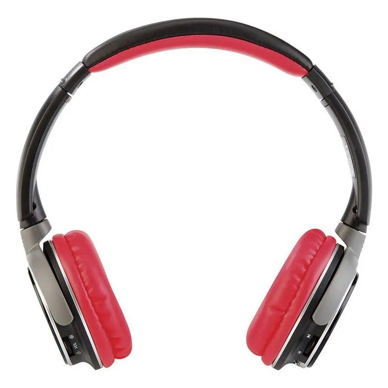 Audífonos de Diadema Bluetooth Rojo con Micrófono Kaiser