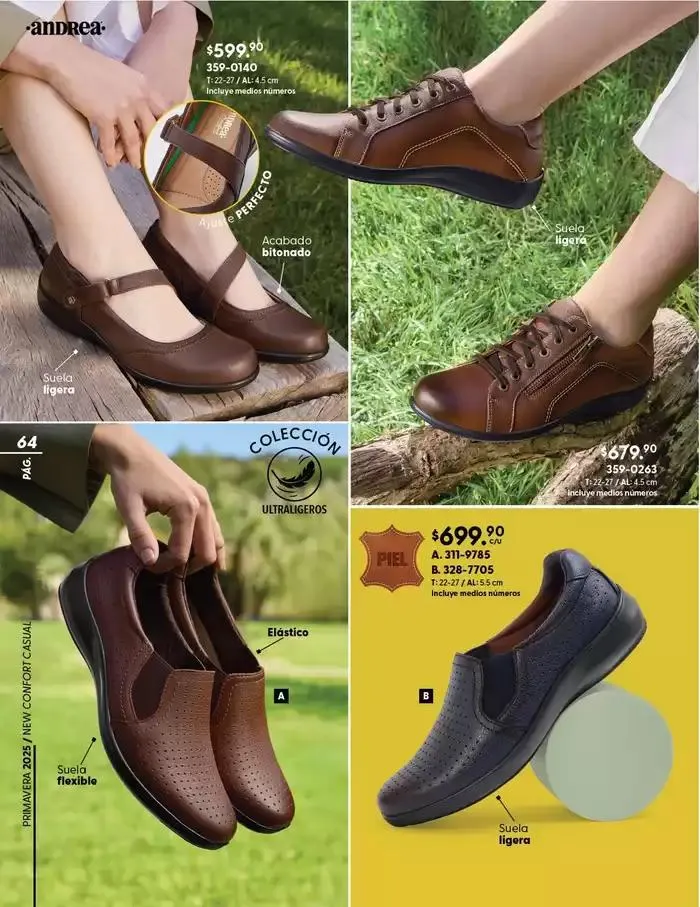 Catálogo de ANDREA | CALZADO CONFORT 26 de enero al 24 de mayo 2025 - Pagina 64