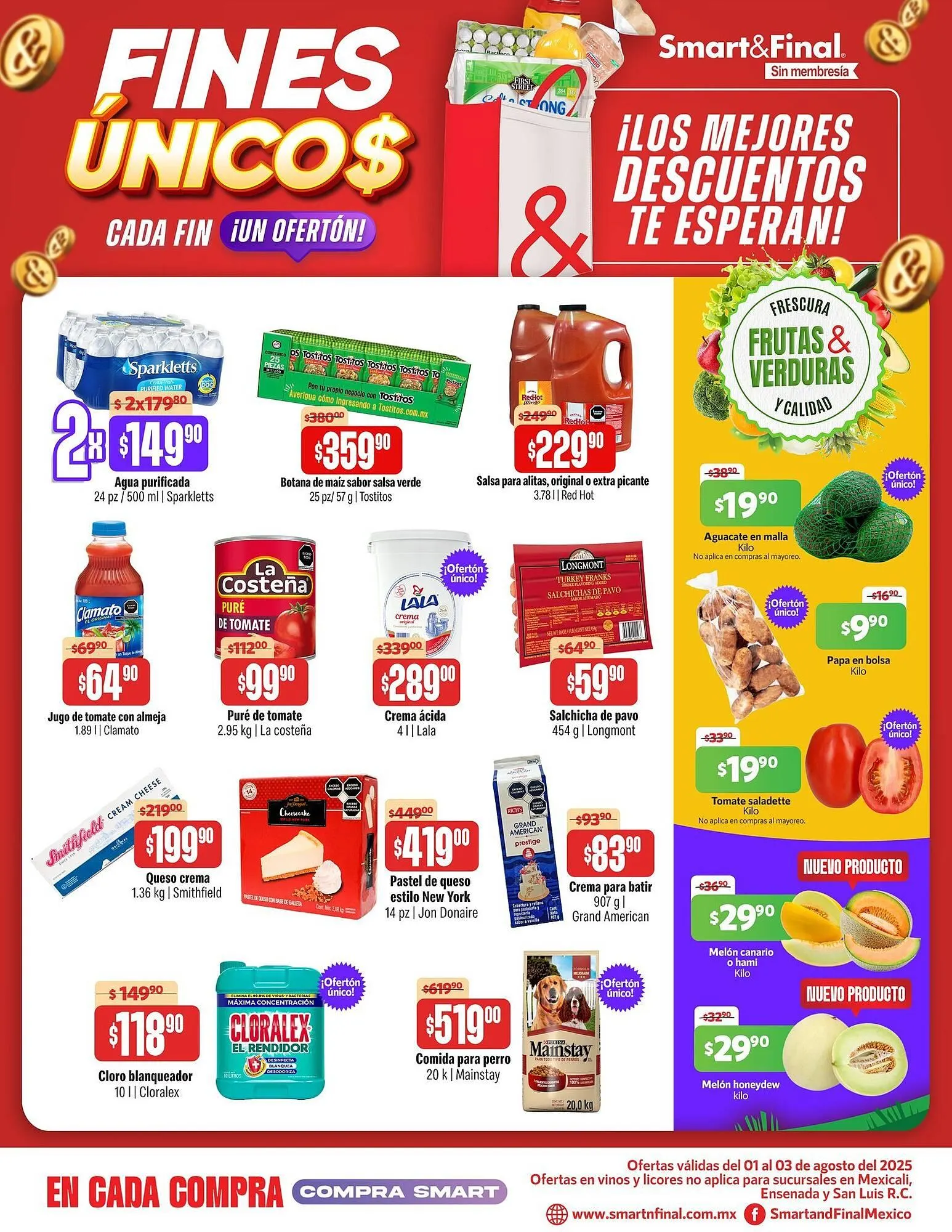 Catálogo de Catálogo Smart & Final 1 de agosto al 3 de agosto 2025 - Pagina 1