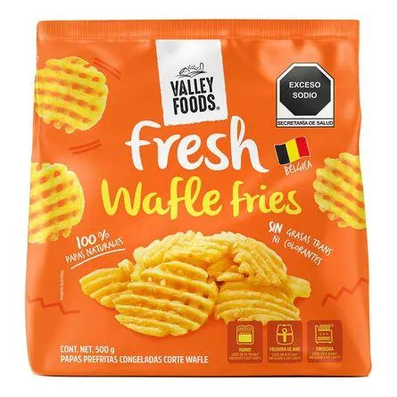 Papa Congelada Corte Wafle Valley Foods Fresh 500 g