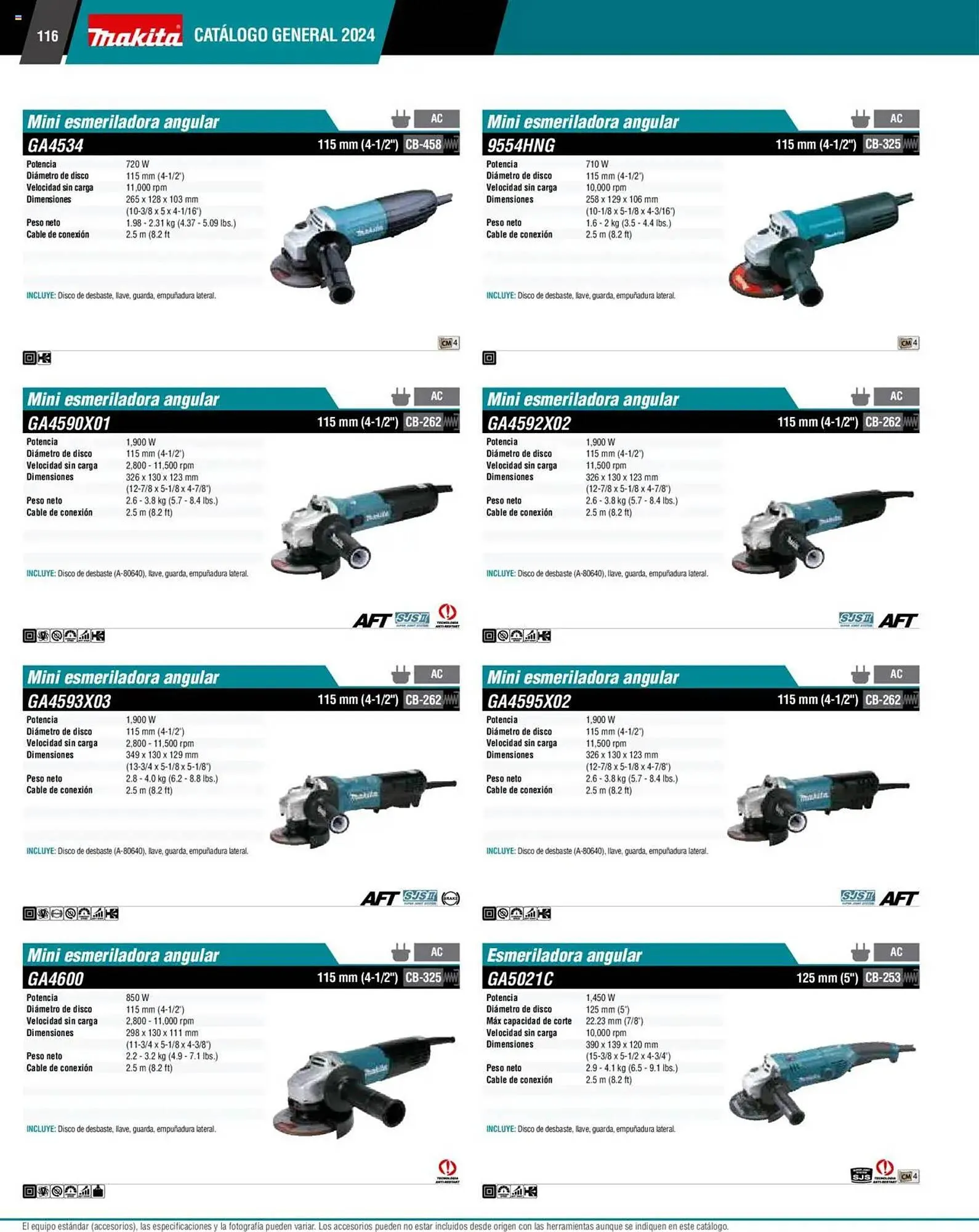 Catálogo de Catálogo Makita 4 de septiembre al 1 de julio 2026 - Pagina 116
