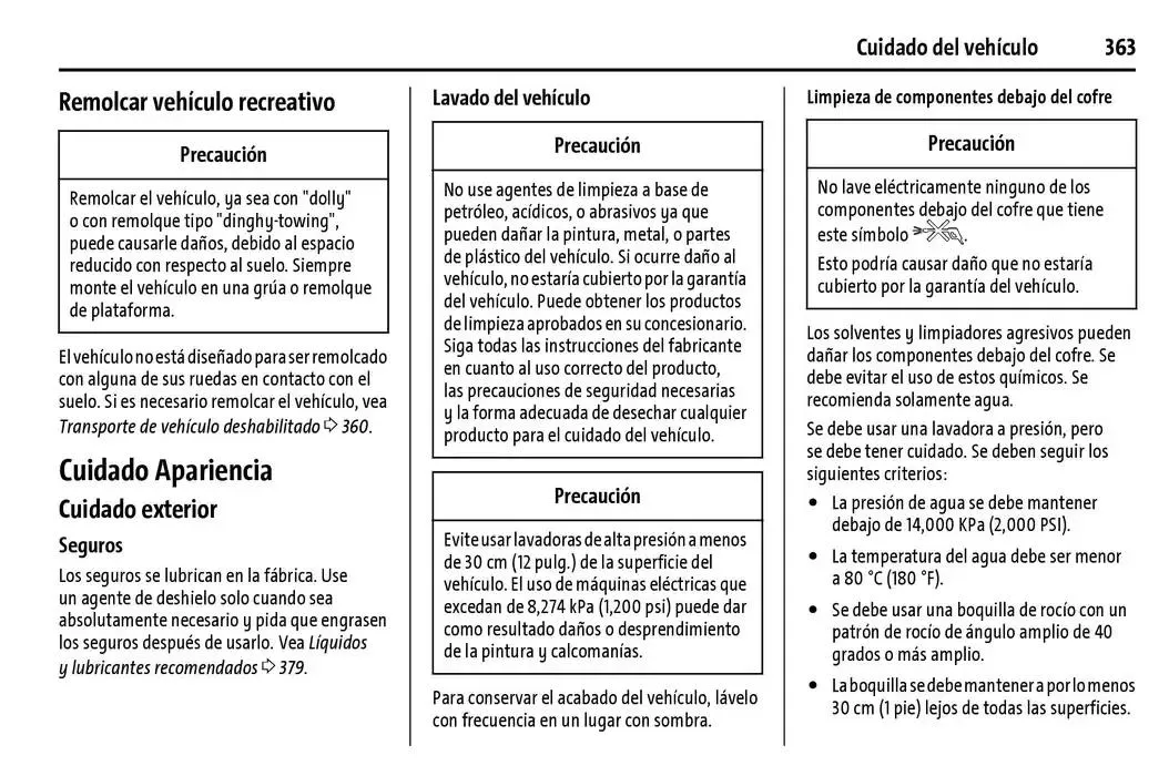 Catálogo de Chevrolet Corvette Stingray Manual del propietario 22 de enero al 31 de diciembre 2025 - Pagina 364