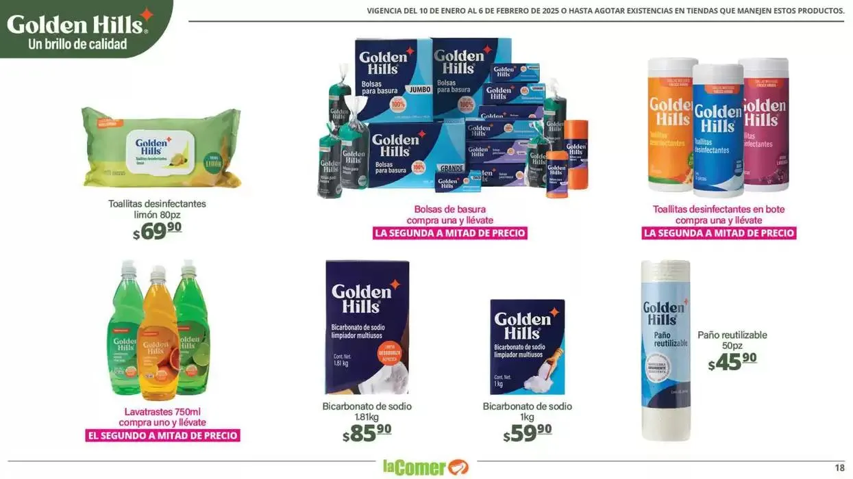 Catálogo de LIMPIA , Desinfecta, organiza, AHORRA 10 de enero al 6 de febrero 2025 - Pagina 18