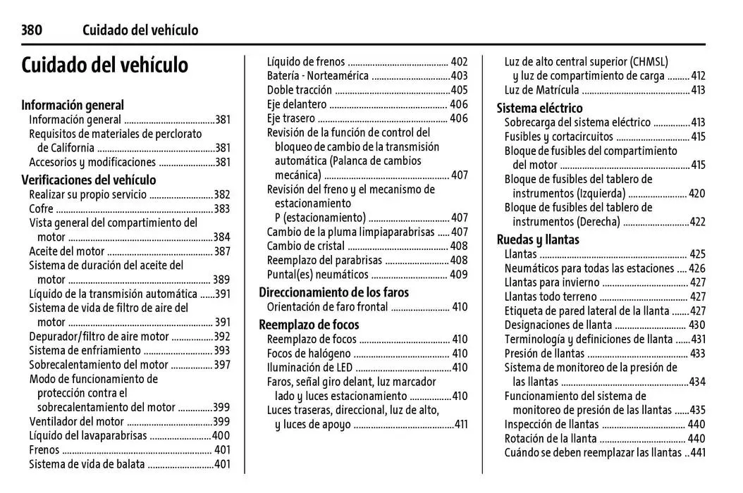 Catálogo de Cheyenne 2025 Manual del propietario 22 de enero al 31 de diciembre 2025 - Pagina 381