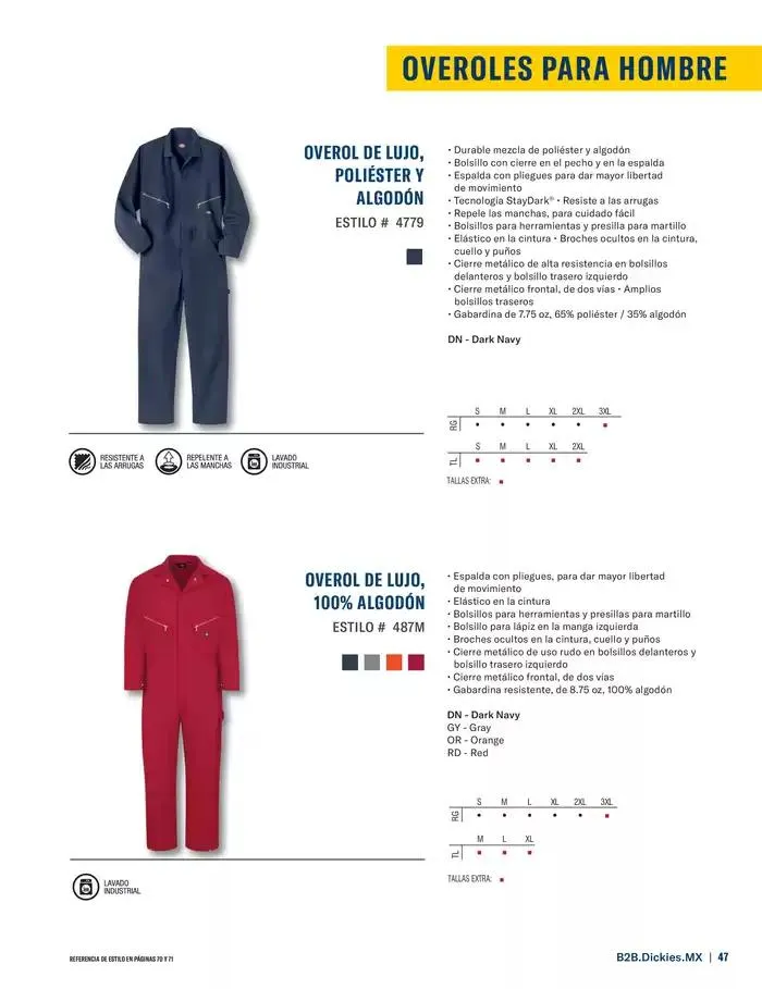 Catálogo de B2B Dickies Catalog 23 de octubre al 30 de abril 2025 - Pagina 47