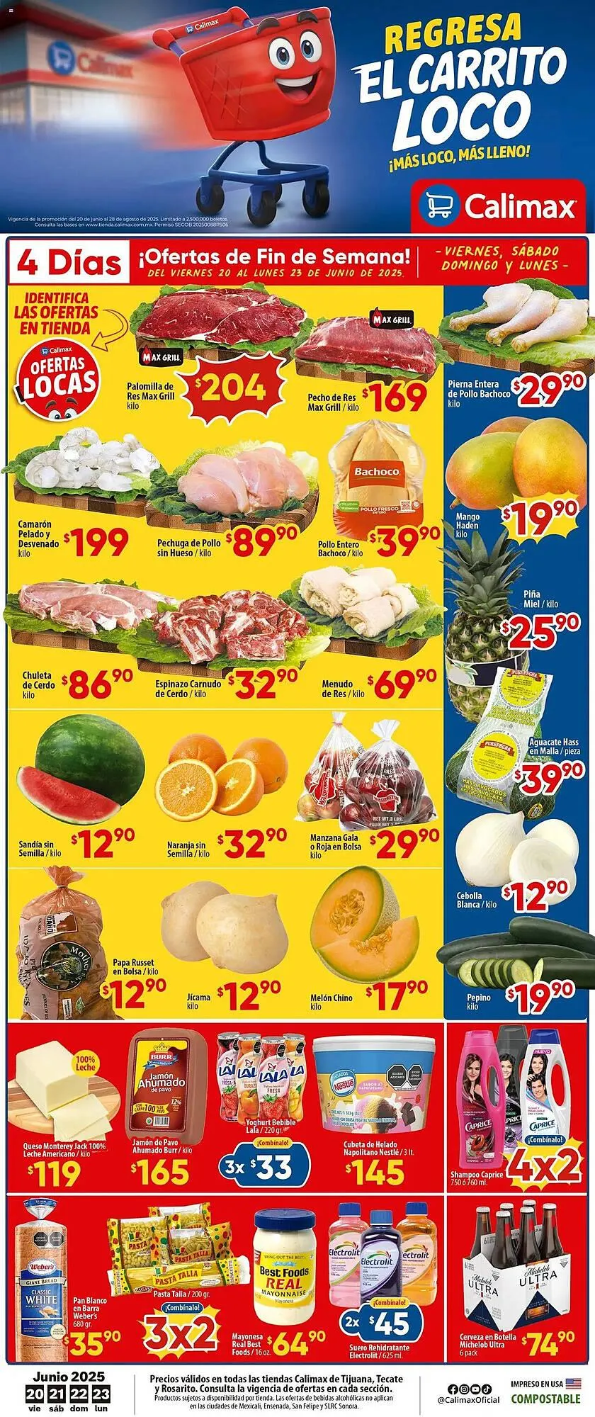 Catálogo de Catálogo Calimax 20 de junio al 23 de junio 2025 - Pagina 1