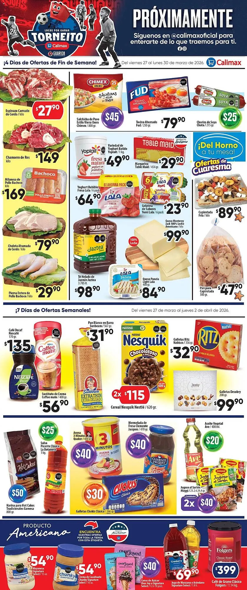 Catálogo de Folleto Calimax 27 de marzo al 30 de marzo 2026 - Pagina 2