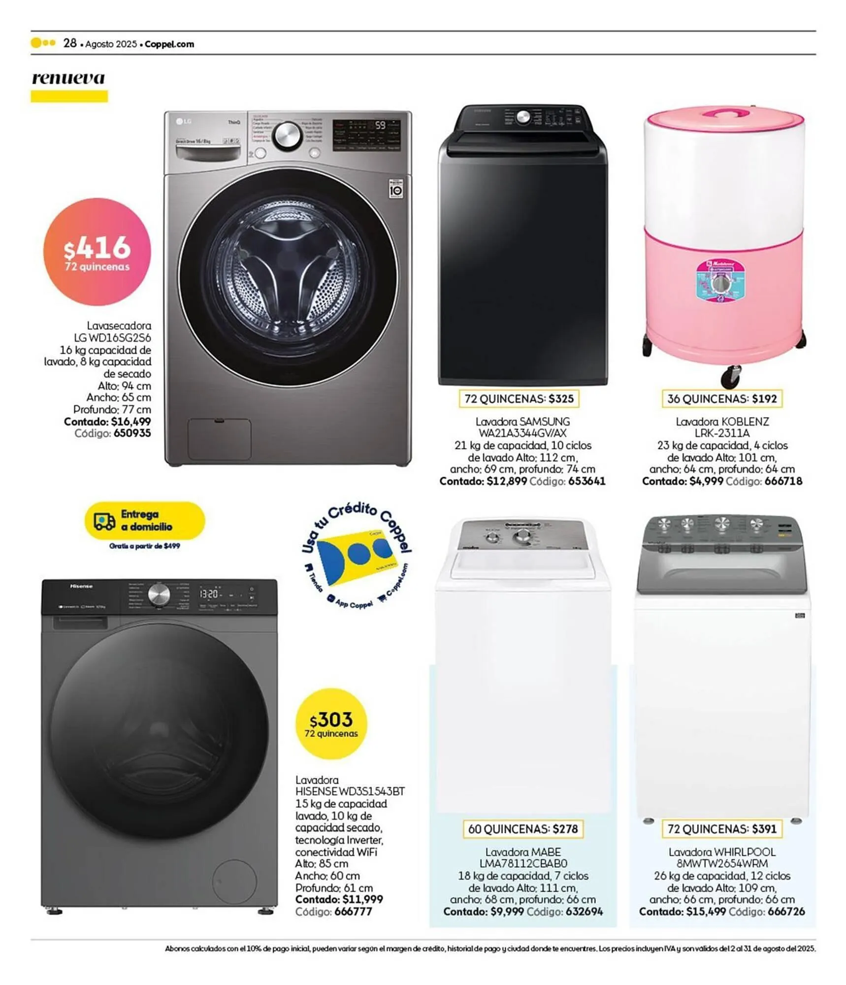 Catálogo de Catálogo Coppel 1 de agosto al 31 de agosto 2025 - Pagina 28