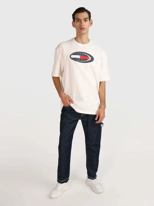 Playera con logo estampado de hombre