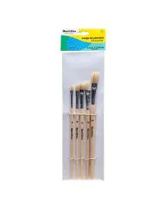 PINCEL PLANOS P/OLEO BARRILITO KOP5 BL/5 V MEDIDAS