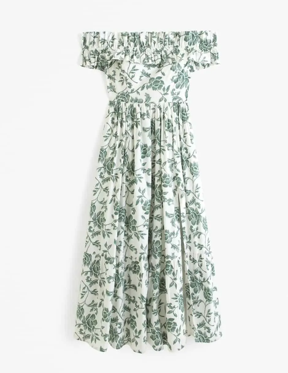 Vestido midi casual Abercrombie & Fitch para mujer