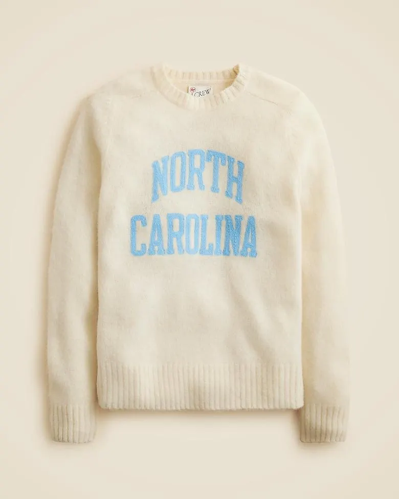'47 X J.Crew brushed wool North Carolina sweater