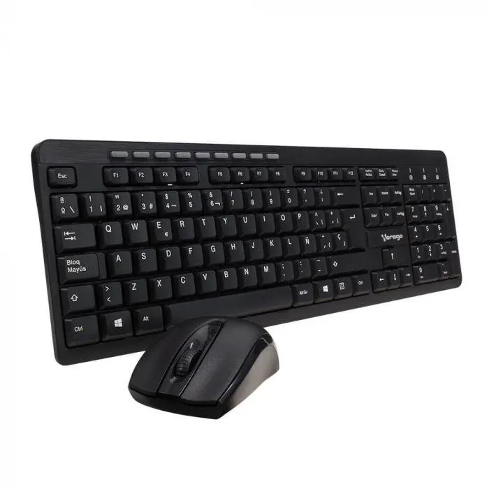 Kit Teclado Y Mouse Vorago Km-304 Inalambrico Multimedia Negro