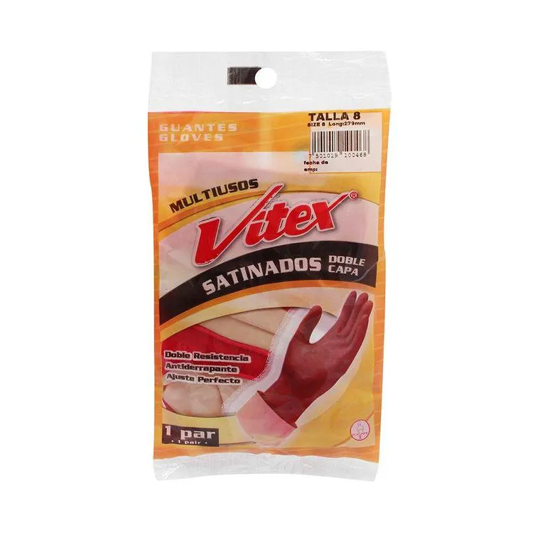 Guantes Vitex Multiusos Rojo #8 Par - Vitex - 1 pieza