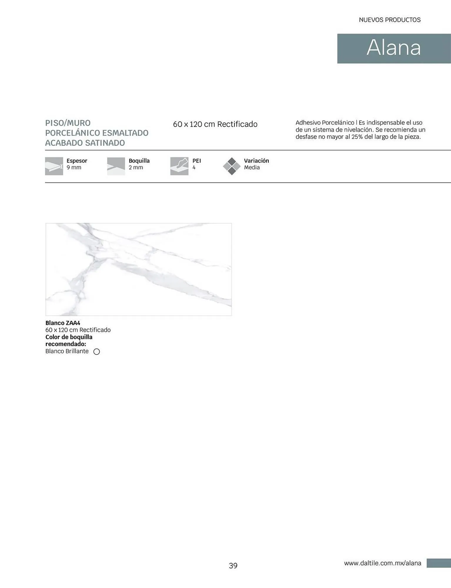 Catálogo de Catálogo Daltile 1 de enero al 31 de diciembre 2024 - Pagina 39