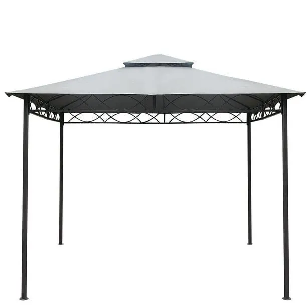 Toldo Gazebo Mainstays Doble 3x3 Gris