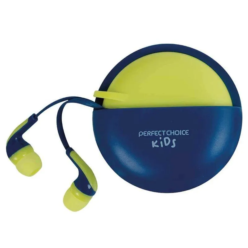 Audífonos Alámbricos 3.5 mm Bubble Gum Azul Perfect Choice PC-116509