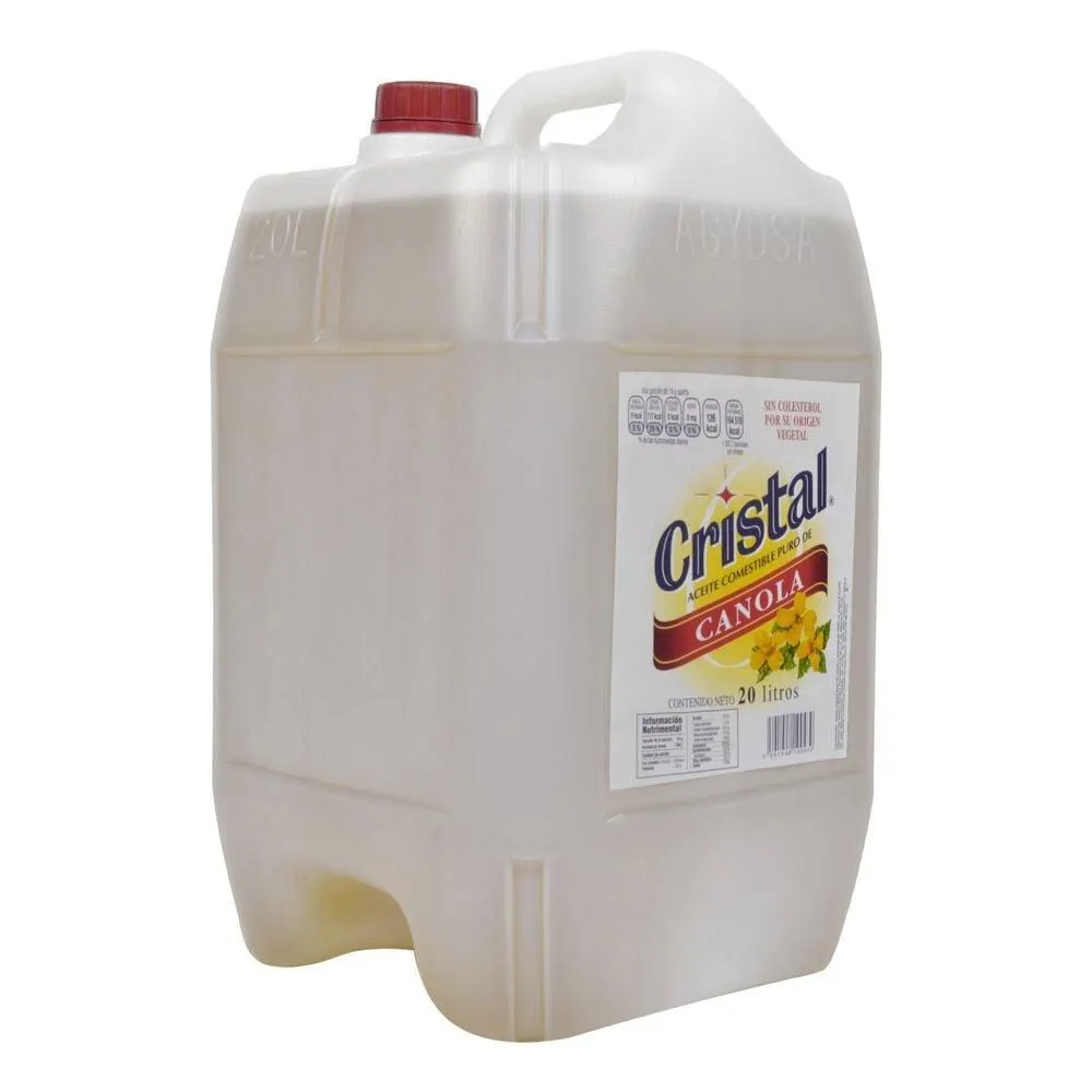 Aceite Vegetal de Canola Cristal 20 L