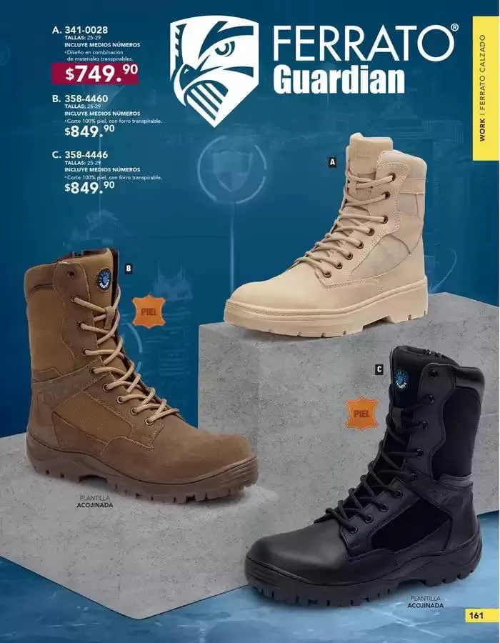 Catálogo de ANDREA | CALZADO CABALLERO 26 de enero al 24 de mayo 2025 - Pagina 161