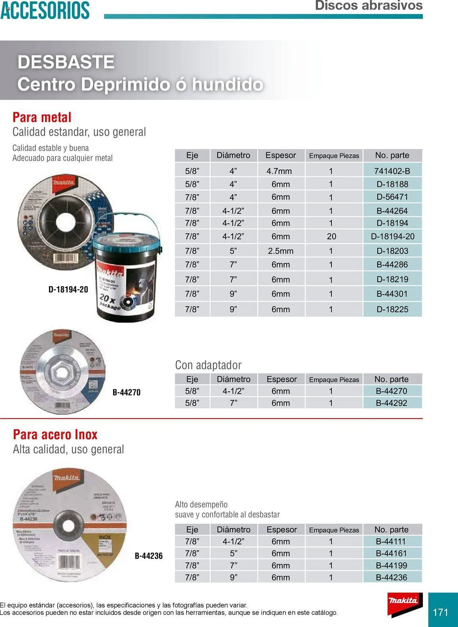 Catálogo de Catálogo Makita 8 de julio al 31 de diciembre 2025 - Pagina 171