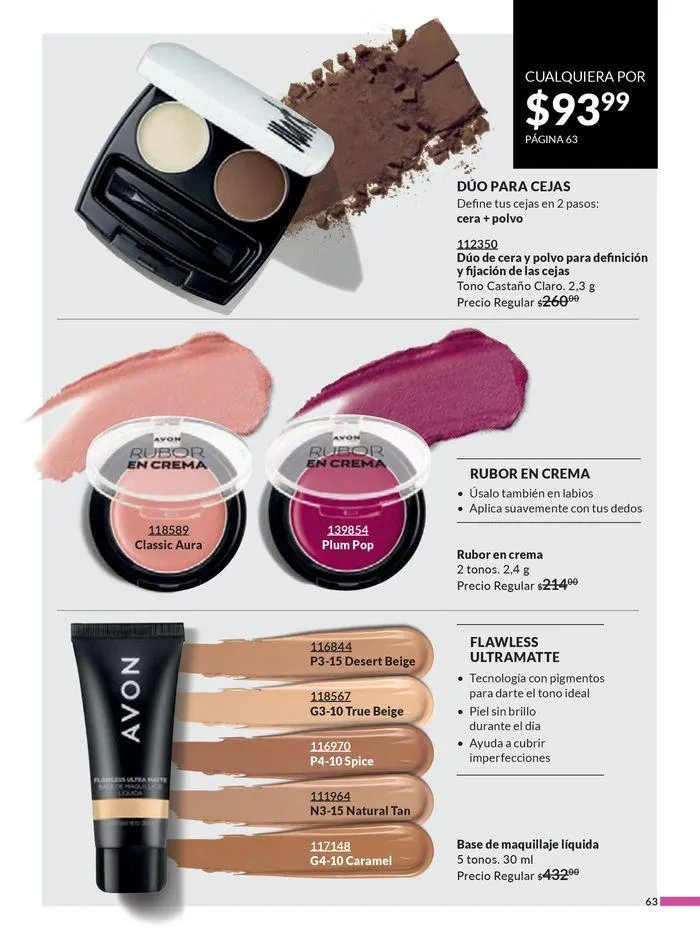 Catálogo de Avon COSMÉTICOS C09 17 de abril al 22 de mayo 2024 - Pagina 63