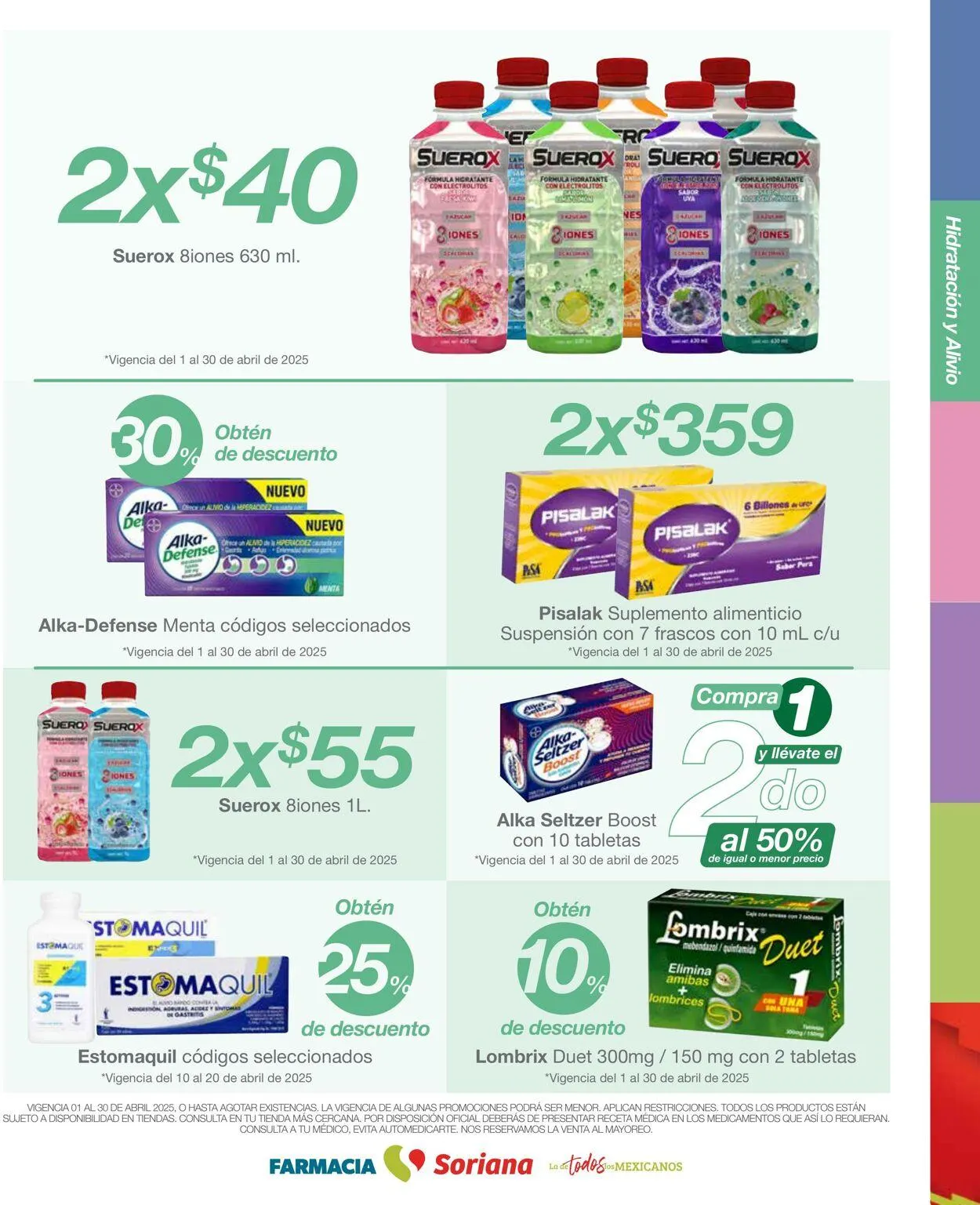 Catálogo de Soriana - Folleto Farmacia Abril Híper Nacional Oferta actual 1 de abril al 30 de abril 2025 - Pagina 4