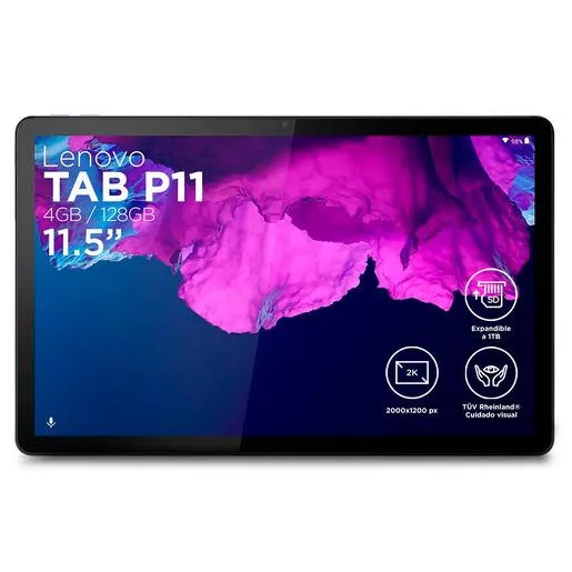 Tablet Lenovo Tab P11 J606L 11 Pulg. 128gb 4gb RAM Android 10 Gris