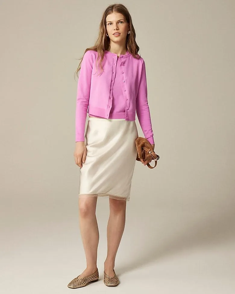 New Jackie cardigan in premium ultra-fine cotton blend