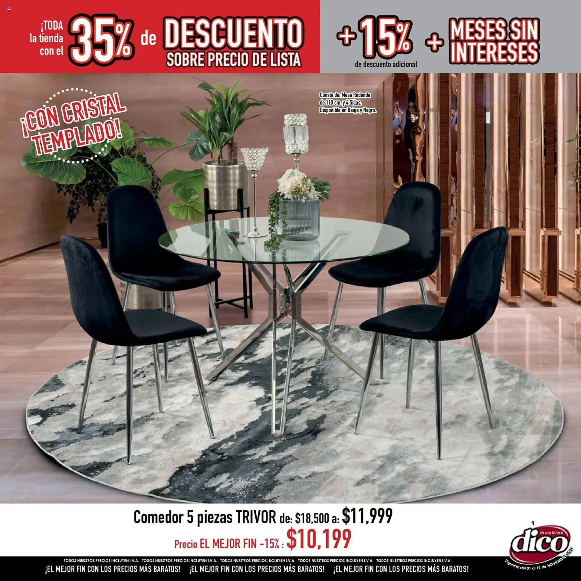 Catálogo de Catálogo Muebles Dico 1 de noviembre al 13 de noviembre 2025 - Pagina 9