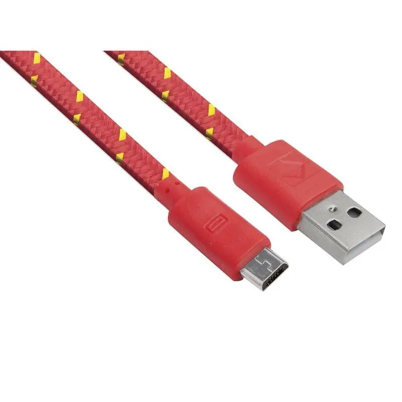 Cable USB a Micro USB Rojo Green Leaf