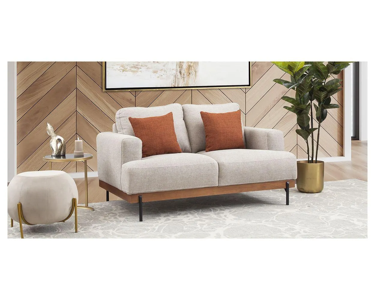 Sofá 2 Plazas Freco PL Beige (Boal)