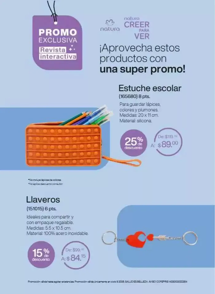 Catálogo de Revista Natura Ciclo 9 2025 1 de septiembre al 30 de septiembre 2025 - Pagina 6