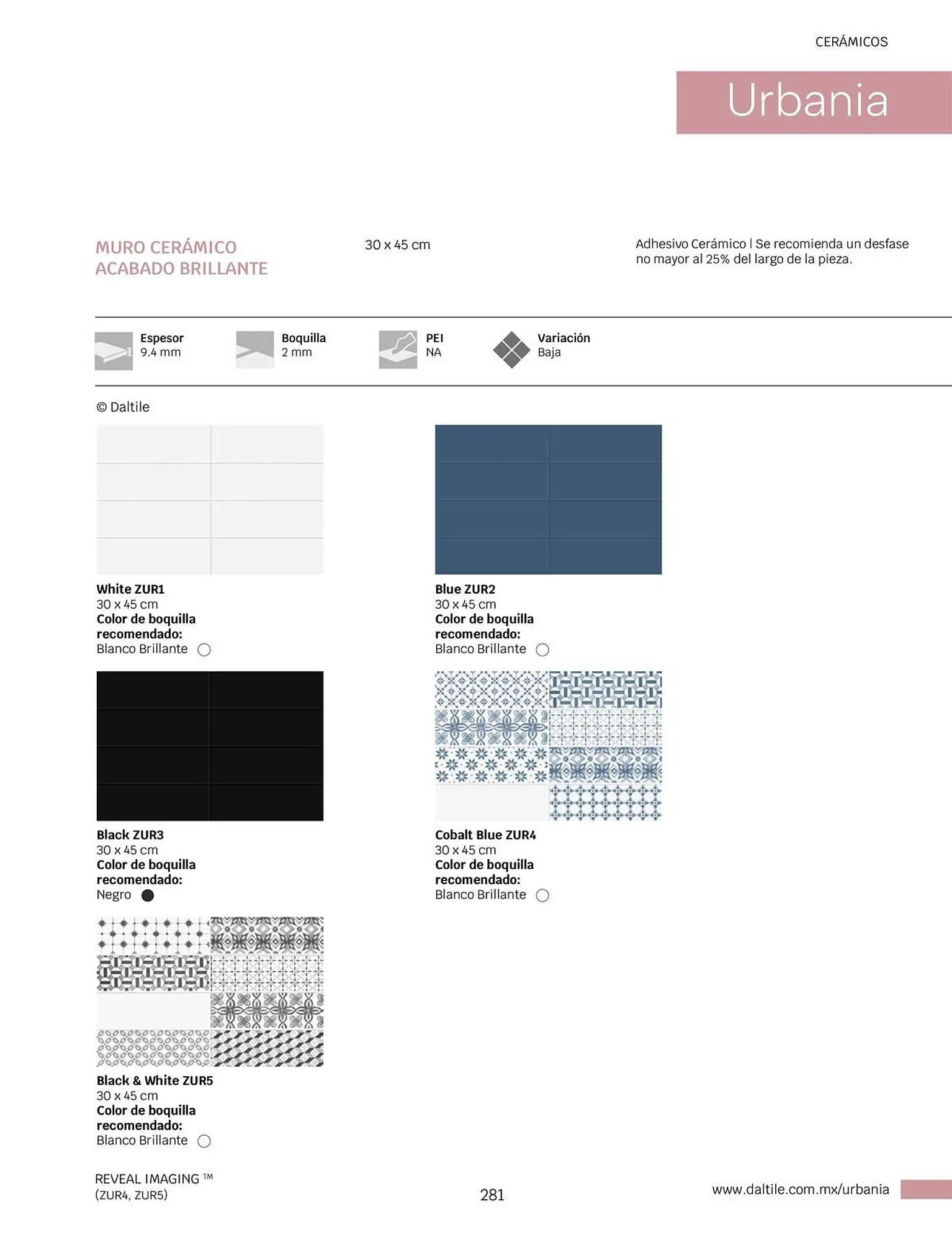 Catálogo de Catálogo Daltile 1 de enero al 31 de diciembre 2024 - Pagina 281