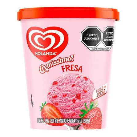 Helado Holanda Fresa 900 ml