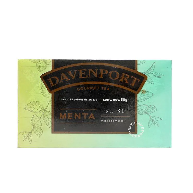 Té Menta 25 Sobres - Davenport - 1 pieza