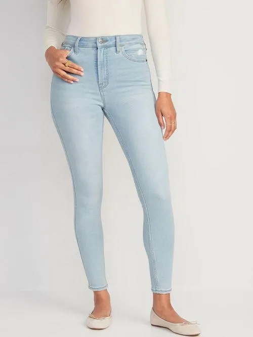 Jeans Old Navy Extra High-Waisted Rockstar 360° Stretch Super-Skinny para Mujer