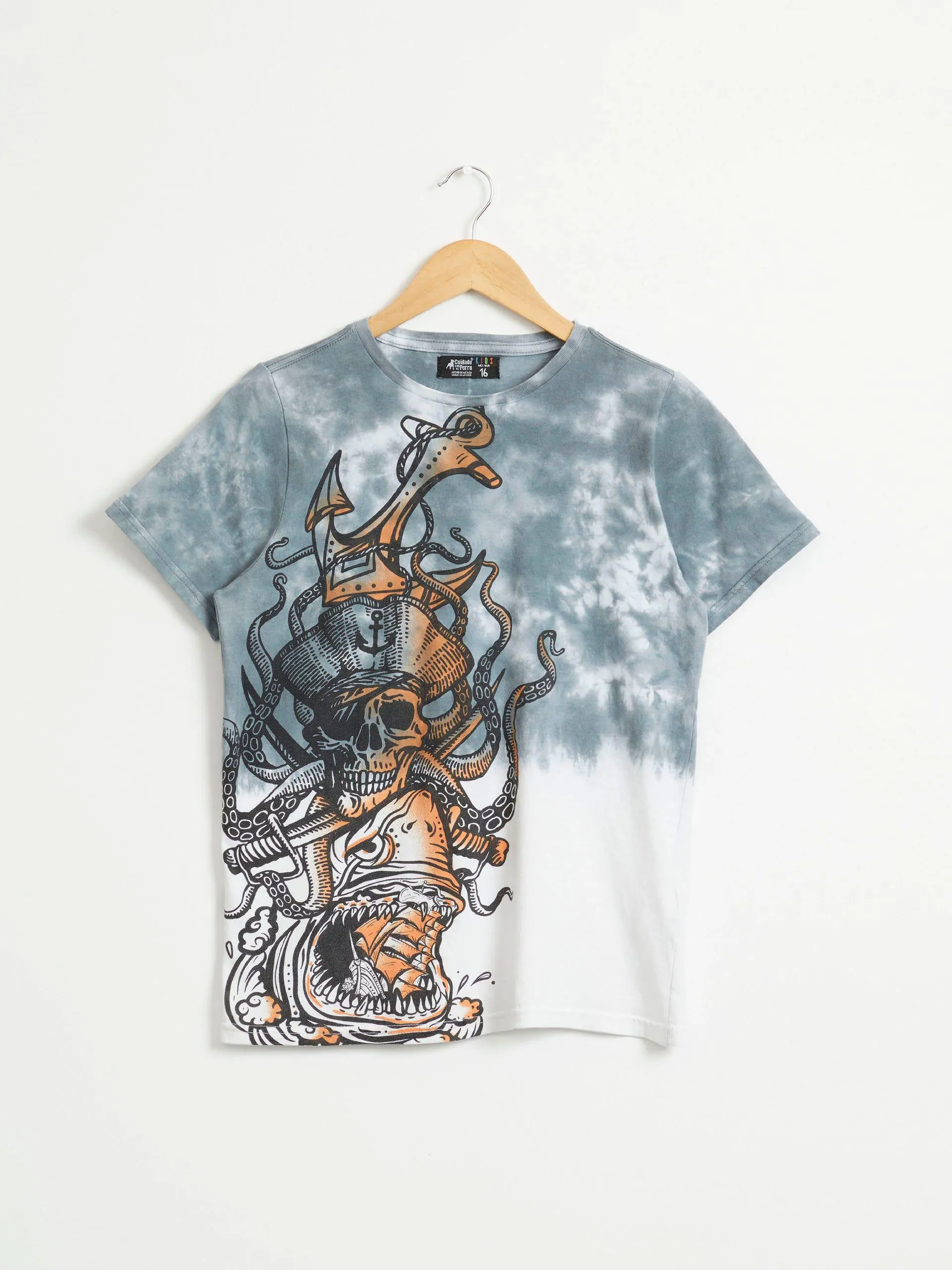 Playera Manga Corta Estampada