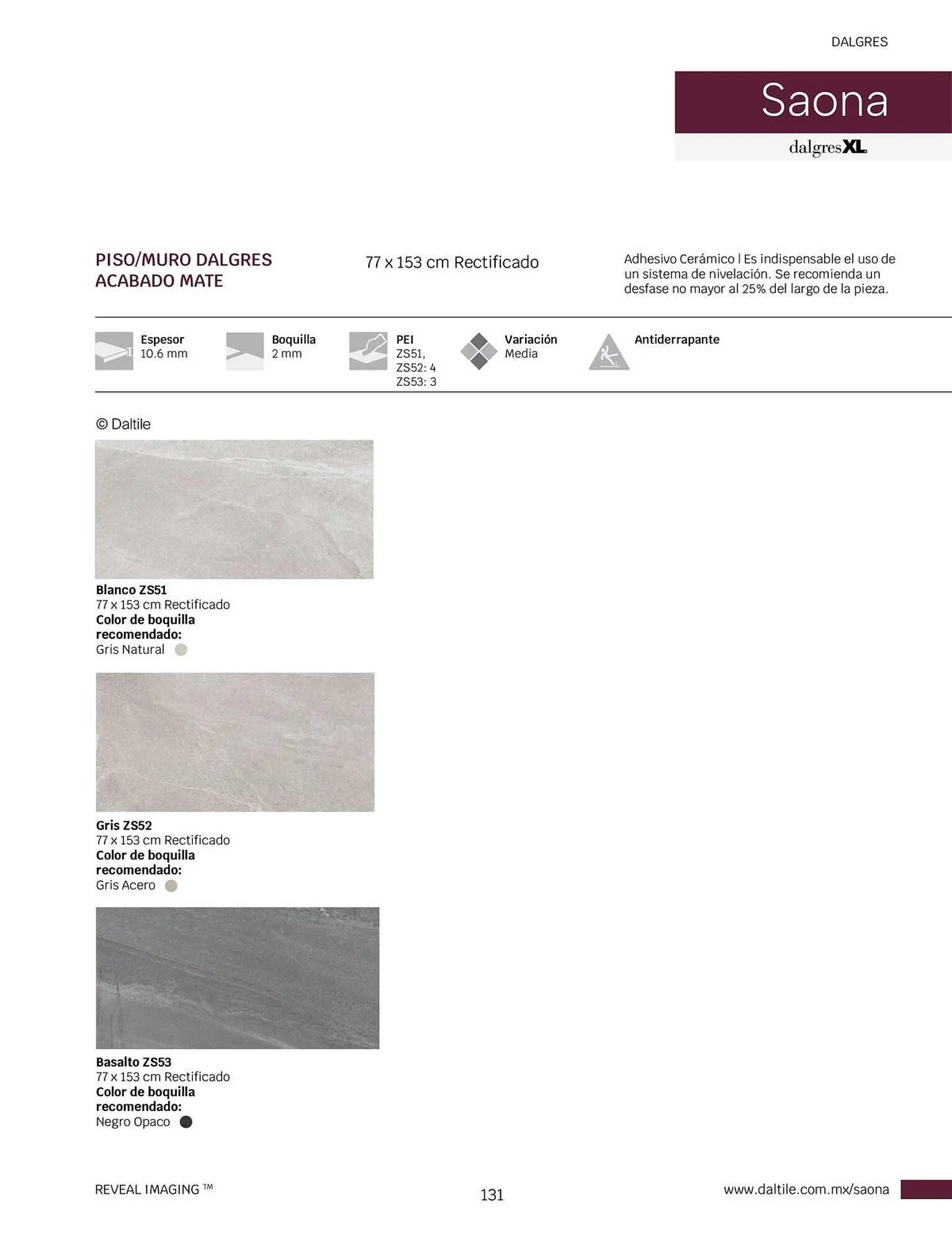 Catálogo de Catálogo Daltile 1 de enero al 31 de diciembre 2024 - Pagina 131