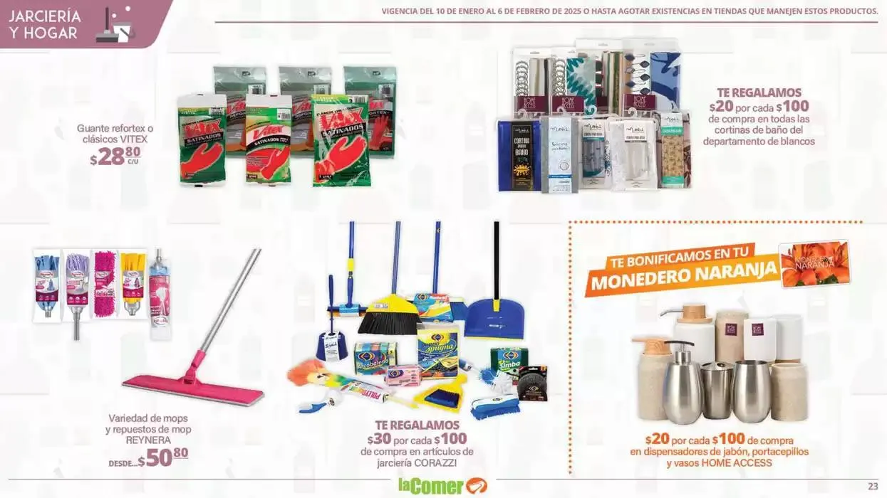 Catálogo de LIMPIA , Desinfecta, organiza, AHORRA 10 de enero al 6 de febrero 2025 - Pagina 23