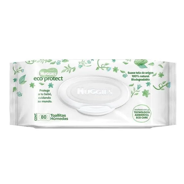 Toalla Humeda Huggies Eco Protec 80 pza