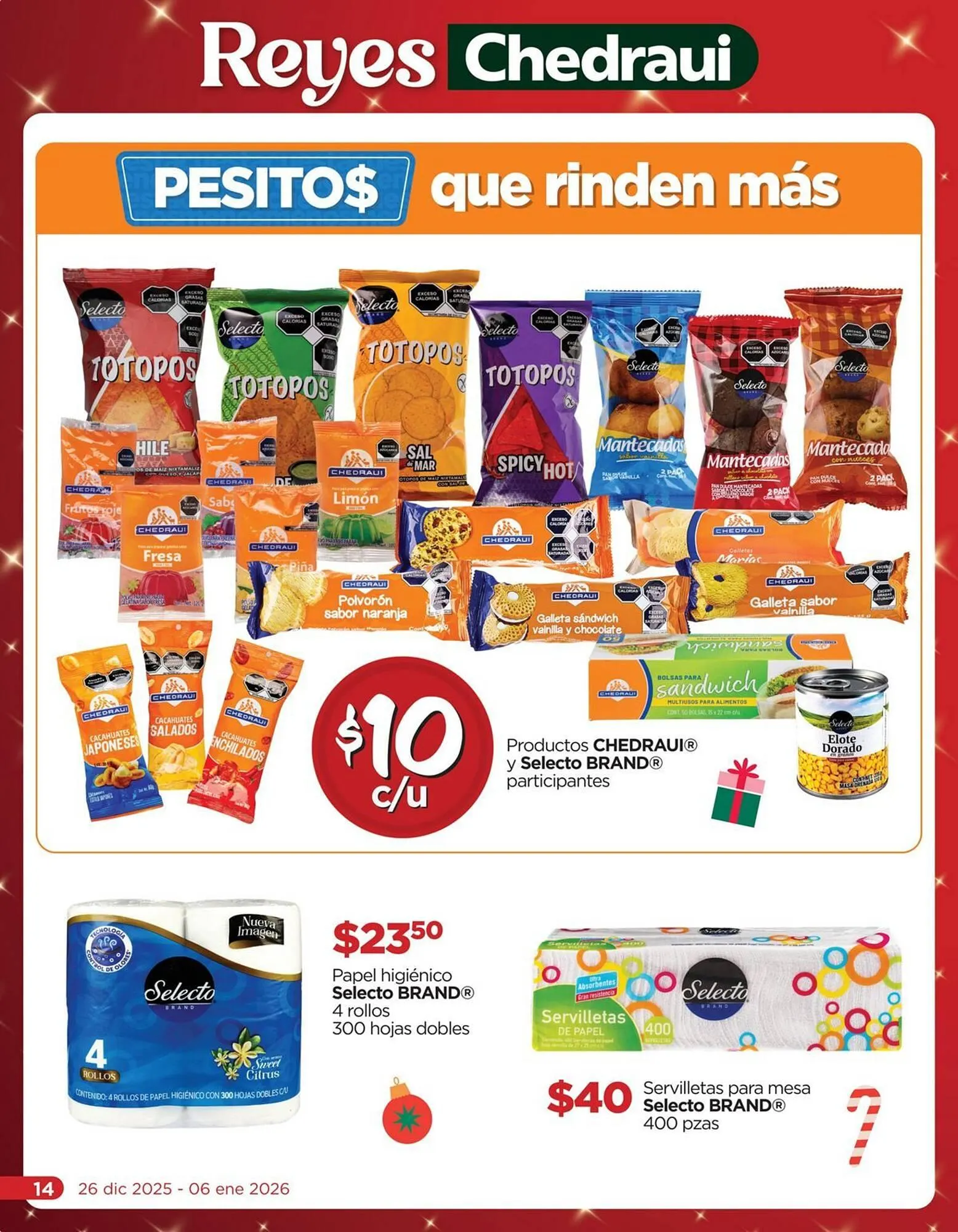 Catálogo de Folleto Chedraui 26 de diciembre al 6 de enero 2026 - Pagina 14