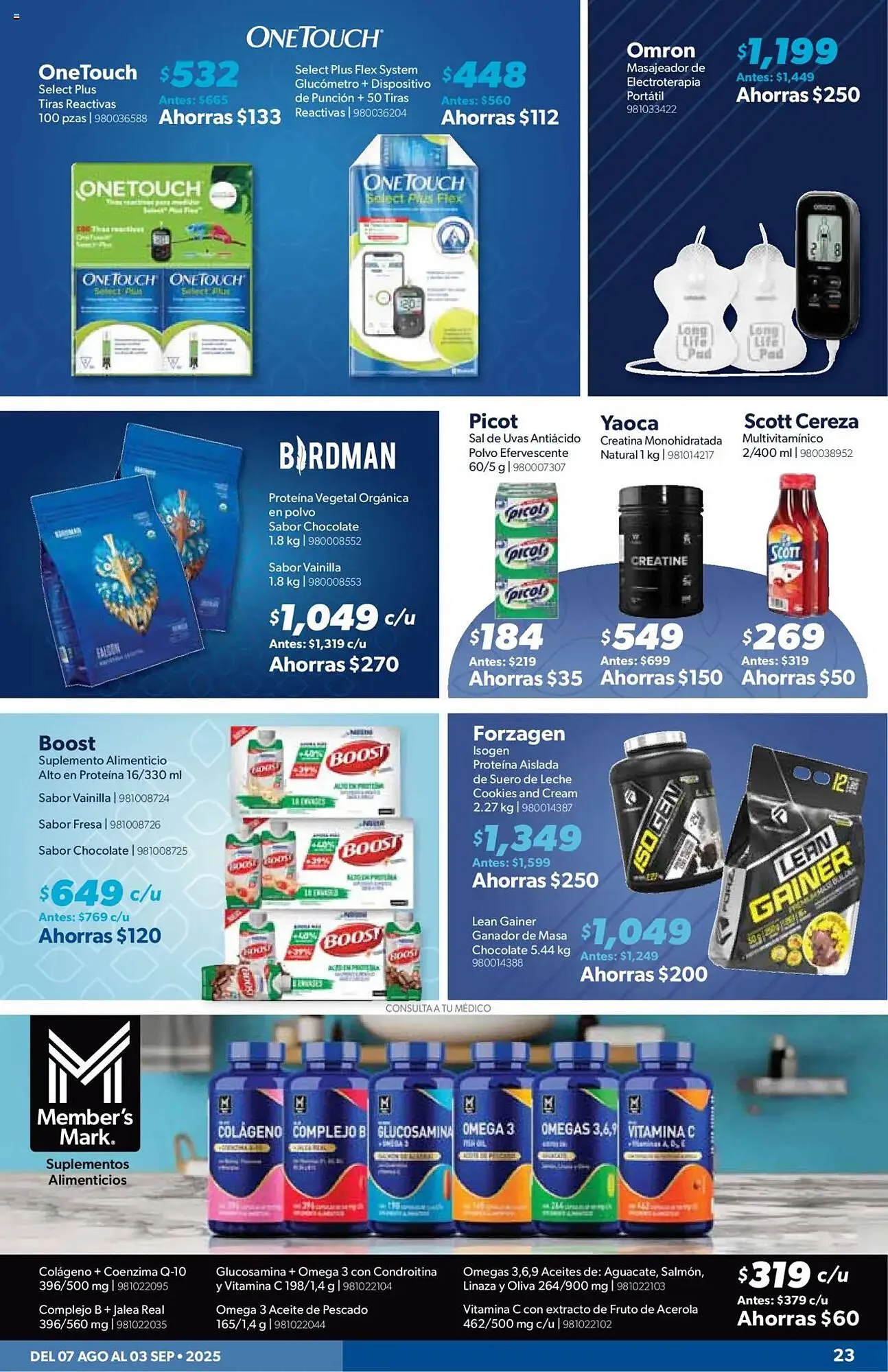 Catálogo de Catálogo Sam's Club 7 de agosto al 4 de septiembre 2025 - Pagina 23