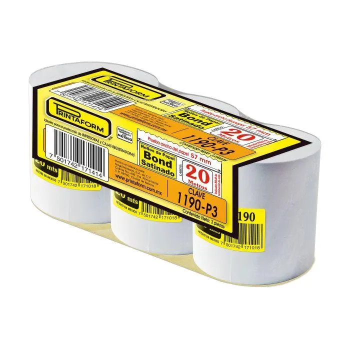 ROLLO BOND PRINTAFORM 1190 57 X 20 MTS. C/3